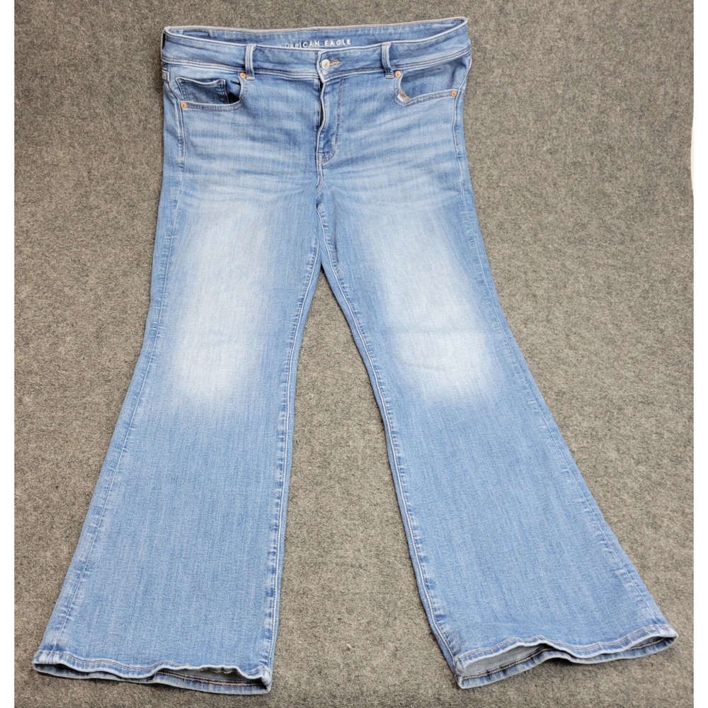 American Eagle Outfitters Light Blue Boot Cut Jeans - Picture 2 of 11